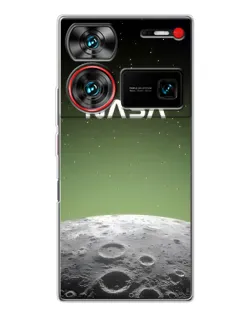 Чехол для ZTE Nubia Z60 Ultra с картинкой «NASA — лунный градиент» Чехол для ZTE Nubia Z60 Ultra с картинкой «NASA — лунный градиент»