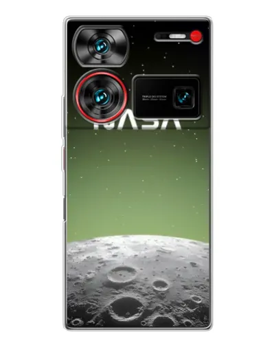 Чехол для ZTE Nubia Z60 Ultra с картинкой «NASA — лунный градиент» Чехол для ZTE Nubia Z60 Ultra с картинкой «NASA — лунный градиент»