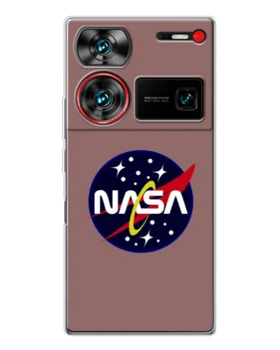 Чехол для ZTE Nubia Z60 Ultra с картинкой «NASA — ретро космос» Чехол для ZTE Nubia Z60 Ultra с картинкой «NASA — ретро космос»