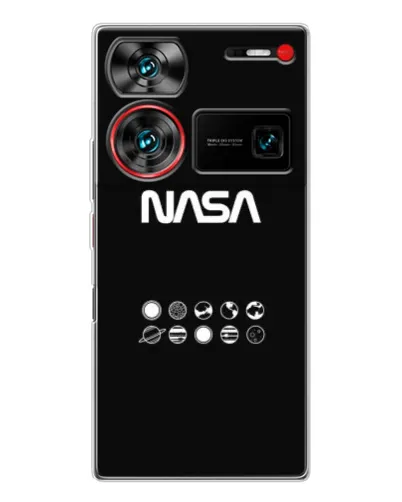 Чехол для ZTE Nubia Z60 Ultra с картинкой «NASA — технический принт» Чехол для ZTE Nubia Z60 Ultra с картинкой «NASA — технический принт»