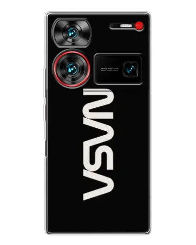 Чехол для ZTE Nubia Z60 Ultra с картинкой «NASA — вертикальный логотип» Чехол для ZTE Nubia Z60 Ultra с картинкой «NASA — вертикальный логотип»