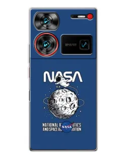 Чехол для ZTE Nubia Z60 Ultra с картинкой «NASA — лунная миссия» Чехол для ZTE Nubia Z60 Ultra с картинкой «NASA — лунная миссия»