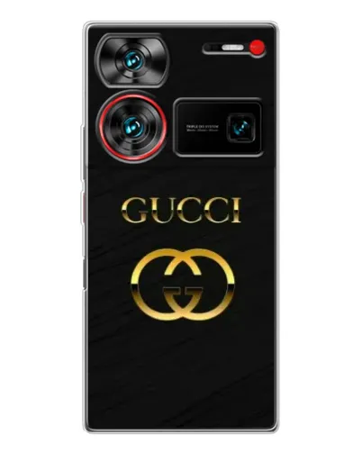 Чехол для ZTE Nubia Z60 Ultra с картинкой «Золотой логотип Gucci» Чехол для ZTE Nubia Z60 Ultra с картинкой «Золотой логотип Gucci»