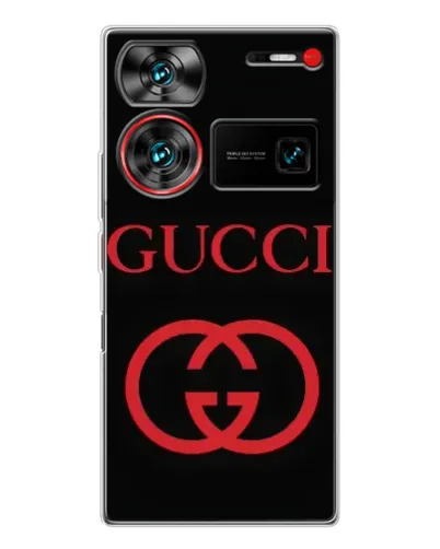 Чехол для ZTE Nubia Z60 Ultra с картинкой «Gucci — красный логотип» Чехол для ZTE Nubia Z60 Ultra с картинкой «Gucci — красный логотип»