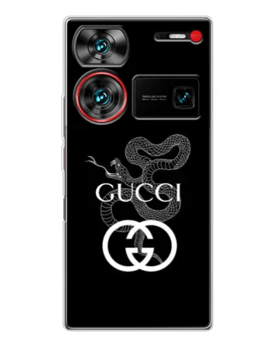 Чехол для ZTE Nubia Z60 Ultra с картинкой «Gucci — серебряная змея» Чехол для ZTE Nubia Z60 Ultra с картинкой «Gucci — серебряная змея»