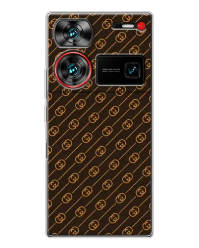 Чехол для ZTE Nubia Z60 Ultra с картинкой «Gucci — золотые диагонали» Чехол для ZTE Nubia Z60 Ultra с картинкой «Gucci — золотые диагонали»
