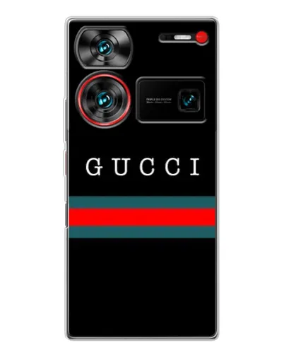 Чехол для ZTE Nubia Z60 Ultra с картинкой «Gucci — красный пояс» Чехол для ZTE Nubia Z60 Ultra с картинкой «Gucci — красный пояс»
