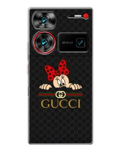 Чехол для ZTE Nubia Z60 Ultra с картинкой «Минни Маус Gucci — черный» Чехол для ZTE Nubia Z60 Ultra с картинкой «Минни Маус Gucci — черный»