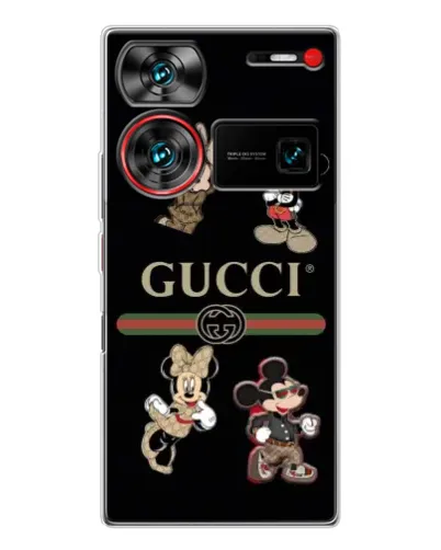 Чехол для ZTE Nubia Z60 Ultra с картинкой «Gucci — герои Disney и монограмма» Чехол для ZTE Nubia Z60 Ultra с картинкой «Gucci — герои Disney и монограмма»