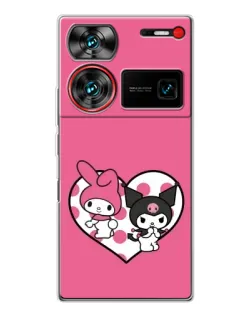 Чехол для ZTE Nubia Z60 Ultra с картинкой «Kuromi и My Melody»