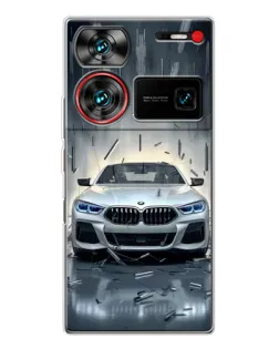Чехол для ZTE Nubia Z60 Ultra с картинкой «BMW в свете фар» Чехол для ZTE Nubia Z60 Ultra с картинкой «BMW в свете фар»