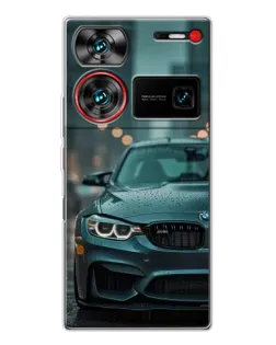 Чехол для ZTE Nubia Z60 Ultra с картинкой «BMW в огнях города» Чехол для ZTE Nubia Z60 Ultra с картинкой «BMW в огнях города»