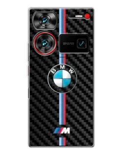 Чехол для ZTE Nubia Z60 Ultra с картинкой «Эмблема BMW и карбон» Чехол для ZTE Nubia Z60 Ultra с картинкой «Эмблема BMW и карбон»
