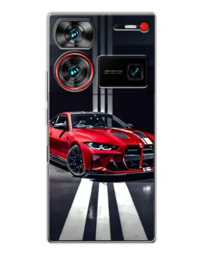 Чехол для ZTE Nubia Z60 Ultra с картинкой «Красная BMW на дороге» Чехол для ZTE Nubia Z60 Ultra с картинкой «Красная BMW на дороге»