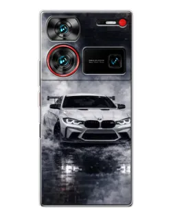 Чехол для ZTE Nubia Z60 Ultra с картинкой «BMW сквозь туман» Чехол для ZTE Nubia Z60 Ultra с картинкой «BMW сквозь туман»