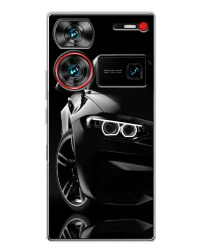 Чехол для ZTE Nubia Z60 Ultra с картинкой «Черная BMW — профиль» Чехол для ZTE Nubia Z60 Ultra с картинкой «Черная BMW — профиль»