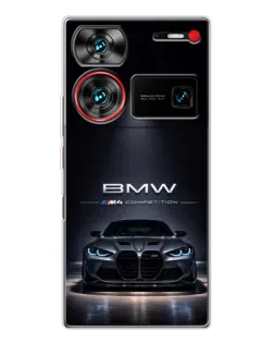 Чехол для ZTE Nubia Z60 Ultra с картинкой «BMW сквозь ночной город» Чехол для ZTE Nubia Z60 Ultra с картинкой «BMW сквозь ночной город»