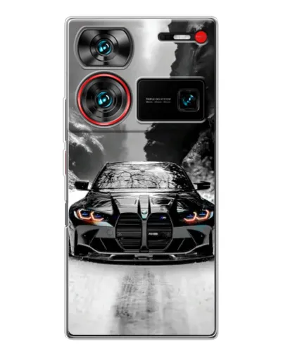Чехол для ZTE Nubia Z60 Ultra с картинкой «BMW — акварельный дрифт» Чехол для ZTE Nubia Z60 Ultra с картинкой «BMW — акварельный дрифт»