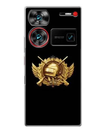 Чехол для ZTE Nubia Z60 Ultra с картинкой «PUBG — оранжевый градиент»