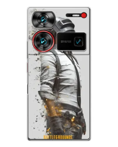 Чехол для ZTE Nubia Z60 Ultra с картинкой «PUBG — боец в пыли»