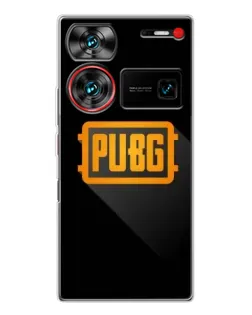 Чехол для ZTE Nubia Z60 Ultra с картинкой «PUBG — рамка лого»