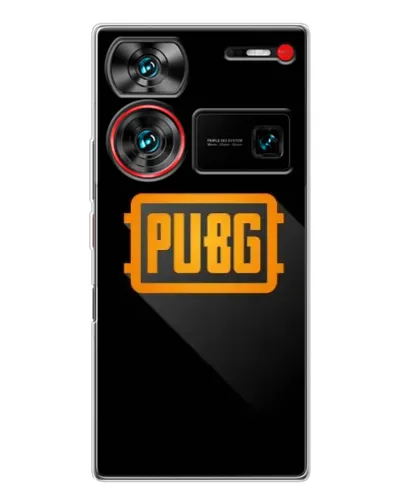 Чехол для ZTE Nubia Z60 Ultra с картинкой «PUBG — рамка лого»