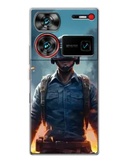 Чехол для ZTE Nubia Z60 Ultra с картинкой «PUBG — реалистичный герой»