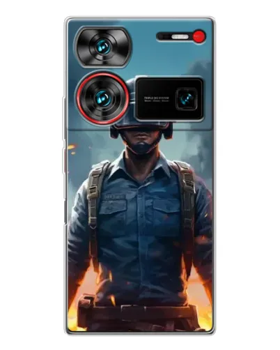 Чехол для ZTE Nubia Z60 Ultra с картинкой «PUBG — реалистичный герой»
