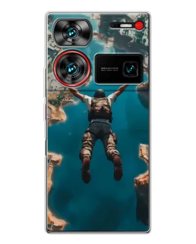Чехол для ZTE Nubia Z60 Ultra с картинкой «PUBG — свободное падение»