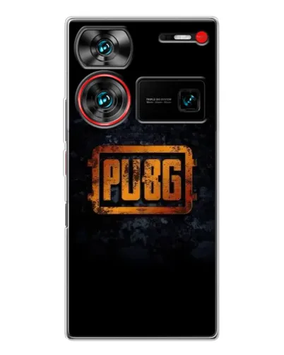 Чехол для ZTE Nubia Z60 Ultra с картинкой «PUBG — золотой логотип»