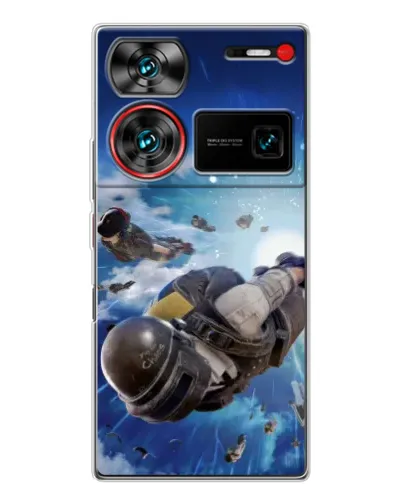 Чехол для ZTE Nubia Z60 Ultra с картинкой «Десант PUBG — прыжок»