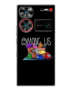 Чехол для ZTE Nubia Z60 Ultra с картинкой «Логотип Among Us» Чехол для ZTE Nubia Z60 Ultra с картинкой «Логотип Among Us»