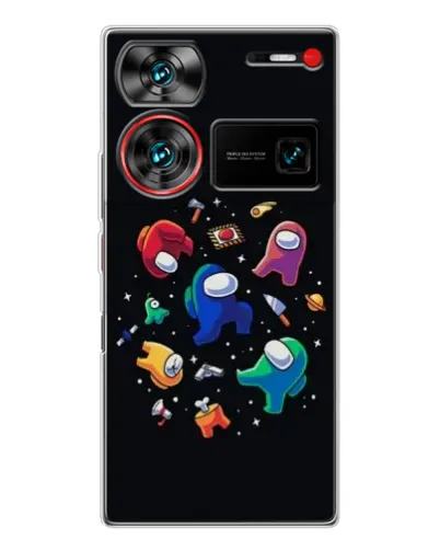 Чехол для ZTE Nubia Z60 Ultra с картинкой «Among Us космос» Чехол для ZTE Nubia Z60 Ultra с картинкой «Among Us космос»