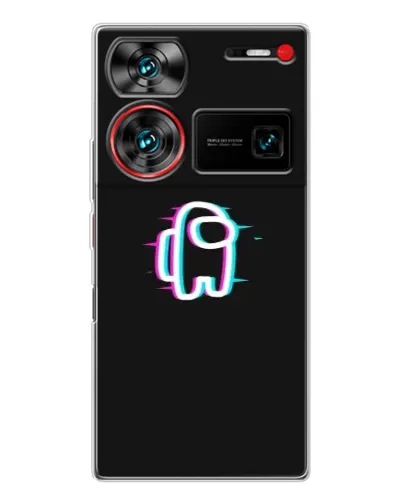 Чехол для ZTE Nubia Z60 Ultra с картинкой «Among Us неон» Чехол для ZTE Nubia Z60 Ultra с картинкой «Among Us неон»