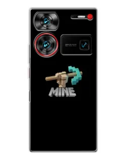Чехол для ZTE Nubia Z60 Ultra с картинкой «Алмазная кирка» Чехол для ZTE Nubia Z60 Ultra с картинкой «Алмазная кирка»