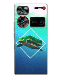 Чехол для ZTE Nubia Z60 Ultra с картинкой «Черепаха Minecraft» Чехол для ZTE Nubia Z60 Ultra с картинкой «Черепаха Minecraft»