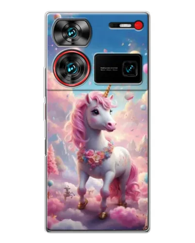 Чехол для ZTE Nubia Z60 Ultra с картинкой «Единорог среди облаков» Чехол для ZTE Nubia Z60 Ultra с картинкой «Единорог среди облаков»