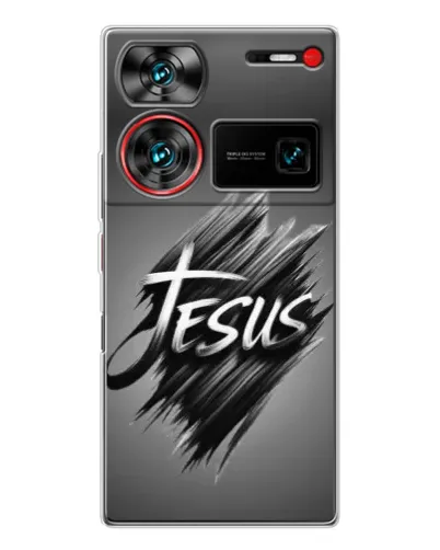 Чехол для ZTE Nubia Z60 Ultra с картинкой «Надпись Jesus Graffiti» Чехол для ZTE Nubia Z60 Ultra с картинкой «Надпись Jesus Graffiti»