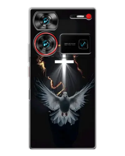 Чехол для ZTE Nubia Z60 Ultra с картинкой «Голубь и Свет» Чехол для ZTE Nubia Z60 Ultra с картинкой «Голубь и Свет»