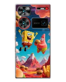 Чехол для ZTE Nubia Z60 Ultra с картинкой «Космический фастфуд»