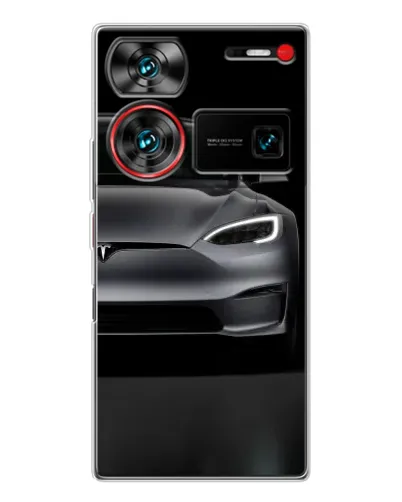 Чехол для ZTE Nubia Z60 Ultra с картинкой «Tesla Model S Look» Чехол для ZTE Nubia Z60 Ultra с картинкой «Tesla Model S Look»