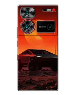 Чехол для ZTE Nubia Z60 Ultra с картинкой «Cybertruck на Марсе» Чехол для ZTE Nubia Z60 Ultra с картинкой «Cybertruck на Марсе»
