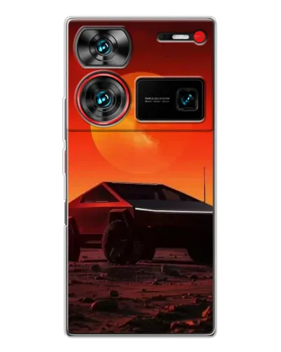 Чехол для ZTE Nubia Z60 Ultra с картинкой «Cybertruck на Марсе» Чехол для ZTE Nubia Z60 Ultra с картинкой «Cybertruck на Марсе»