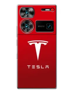 Чехол для ZTE Nubia Z60 Ultra с картинкой «Tesla Red Classic» Чехол для ZTE Nubia Z60 Ultra с картинкой «Tesla Red Classic»