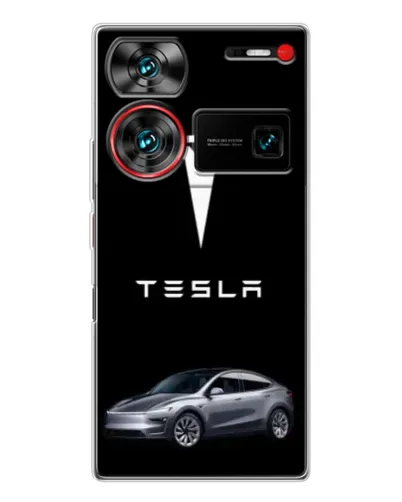 Чехол для ZTE Nubia Z60 Ultra с картинкой «Tesla Model Y» Чехол для ZTE Nubia Z60 Ultra с картинкой «Tesla Model Y»