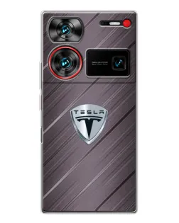 Чехол для ZTE Nubia Z60 Ultra с картинкой «Металлическая текстура Tesla» Чехол для ZTE Nubia Z60 Ultra с картинкой «Металлическая текстура Tesla»