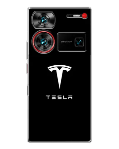 Чехол для ZTE Nubia Z60 Ultra с картинкой «Tesla White Logo» Чехол для ZTE Nubia Z60 Ultra с картинкой «Tesla White Logo»