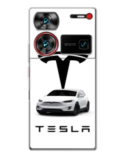 Чехол для ZTE Nubia Z60 Ultra с картинкой «Tesla White Style» Чехол для ZTE Nubia Z60 Ultra с картинкой «Tesla White Style»