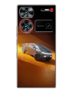 Чехол для ZTE Nubia Z60 Ultra с картинкой «Cybertruck в пустыне» Чехол для ZTE Nubia Z60 Ultra с картинкой «Cybertruck в пустыне»