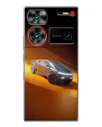 Чехол для ZTE Nubia Z60 Ultra с картинкой «Cybertruck в пустыне» Чехол для ZTE Nubia Z60 Ultra с картинкой «Cybertruck в пустыне»